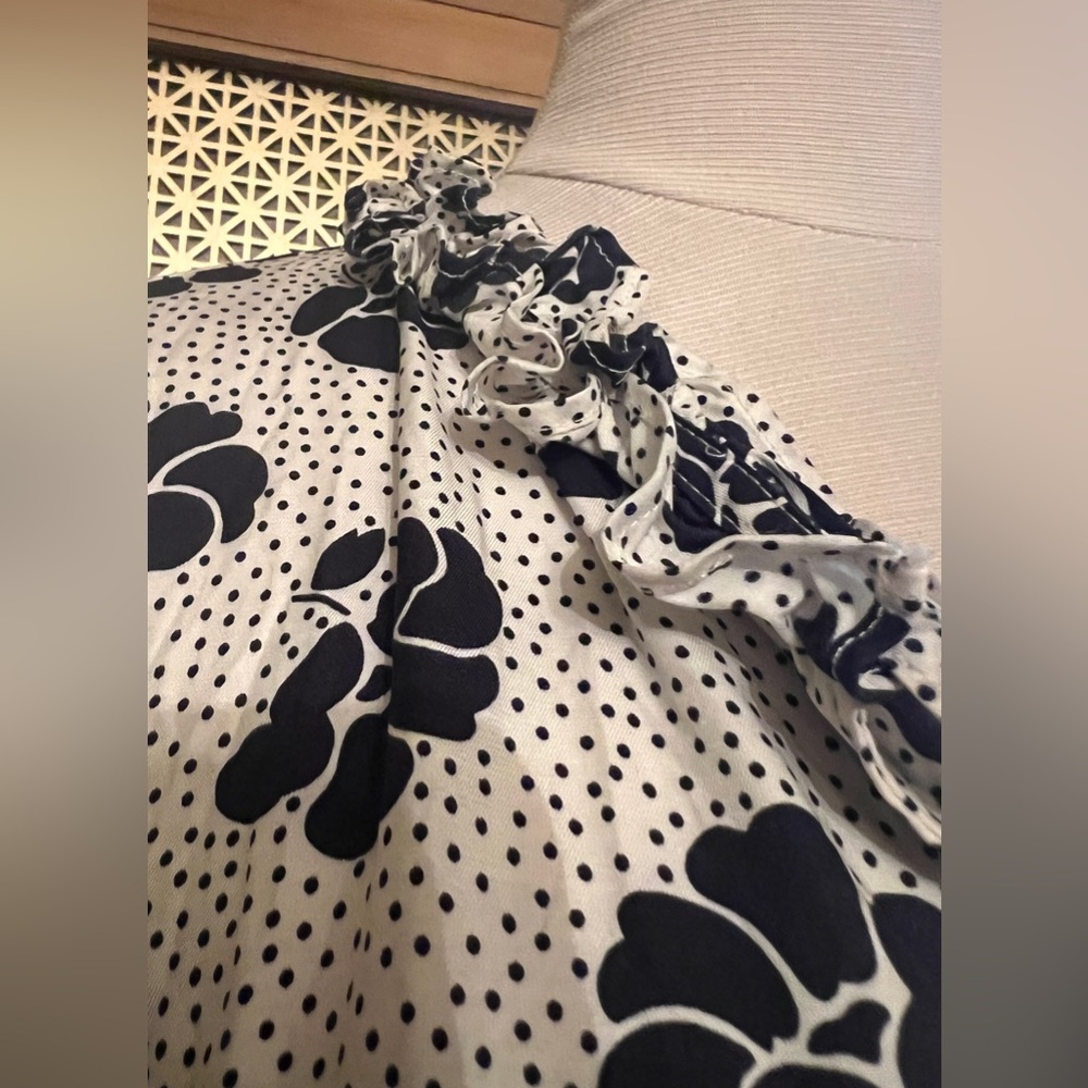 BODEN floral print top blue white 12 - Picture 7 of 10